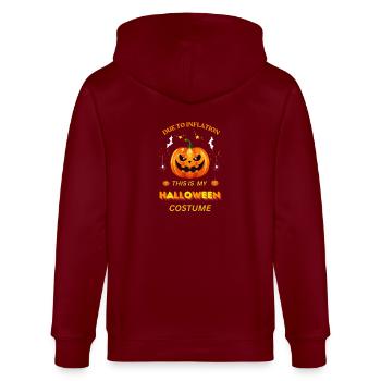 pumpkin halloween - Veste à capuche bio CULTIVATOR Stanley/Stella Unisexe - bordeaux - Dos - Anna (173cm)