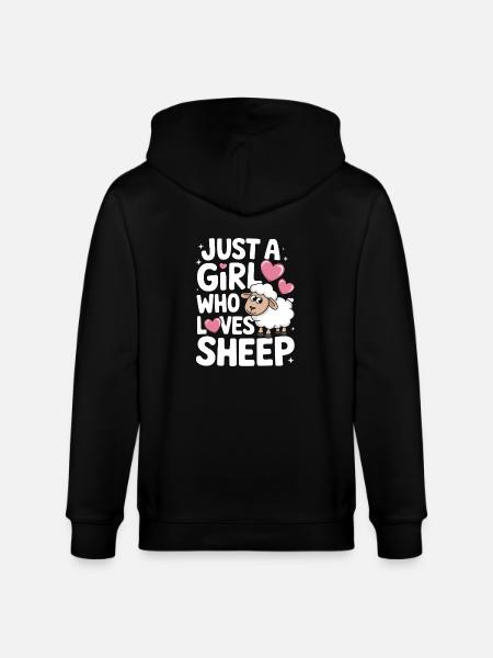 Sheep Sheep Farmer Lamb Farmer - Stanley/Stella CULTIVATOR  Unisex Organic Hooded Jacket - black
