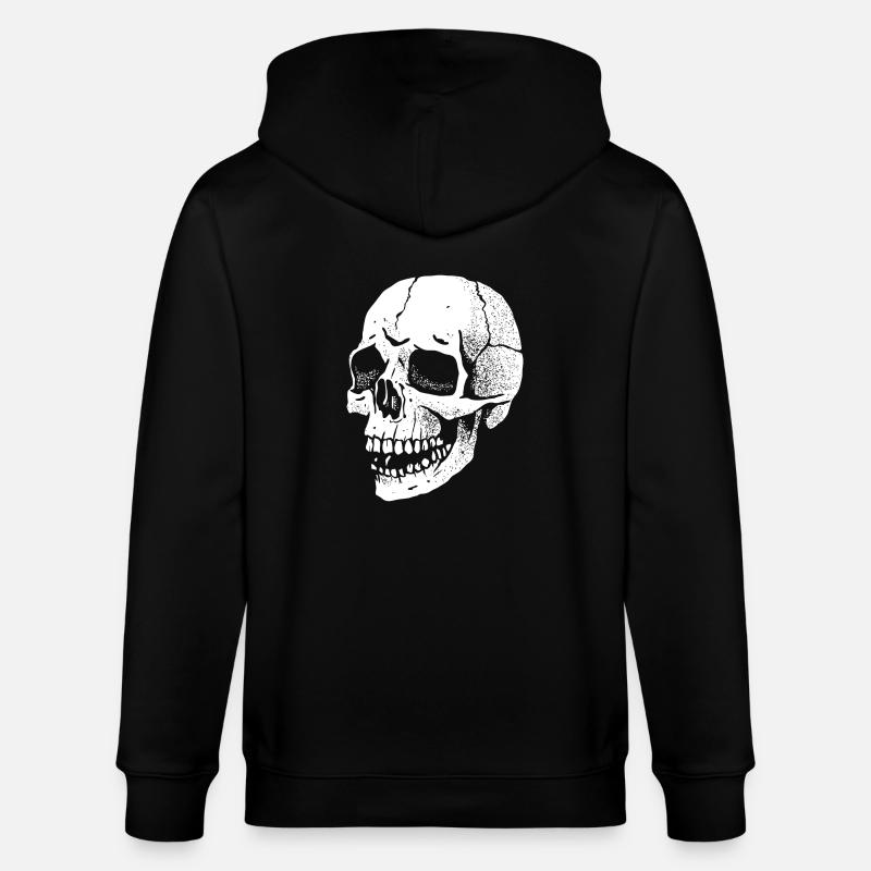 Crâne - Veste à capuche bio CULTIVATOR Stanley/Stella Unisexe - noir