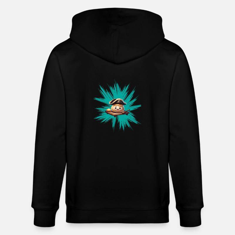 Boulette de levure sur graffiti - Veste à capuche bio CULTIVATOR Stanley/Stella Unisexe - noir