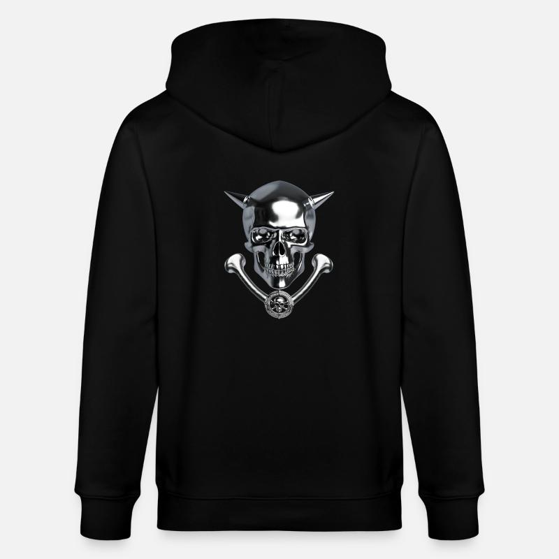 The Devil Scull - Stanley/Stella Unisex Bio-Kapuzenjacke CULTIVATOR  - Schwarz