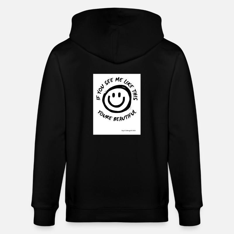 Vous êtes belle - Veste à capuche bio CULTIVATOR Stanley/Stella Unisexe - noir