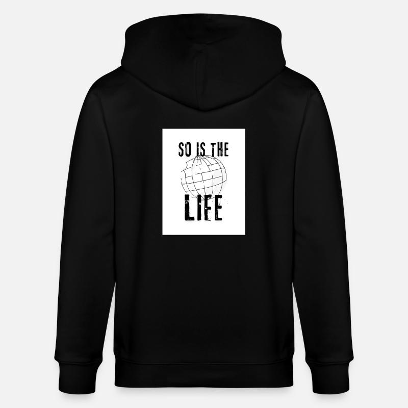La vie aussi - Veste à capuche bio CULTIVATOR Stanley/Stella Unisexe - noir