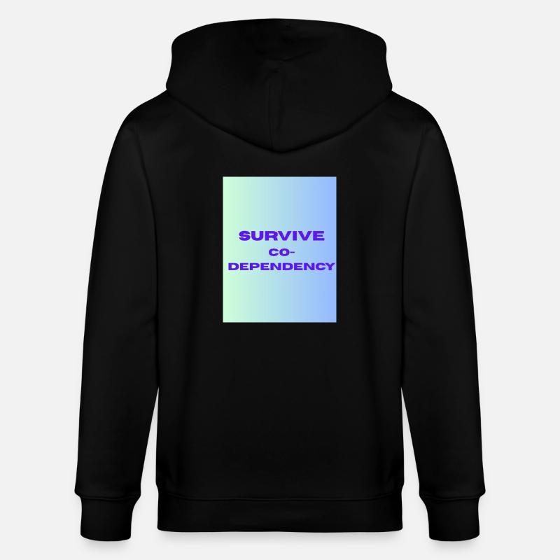 SURVIVE co dependency - Veste à capuche bio CULTIVATOR Stanley/Stella Unisexe - noir