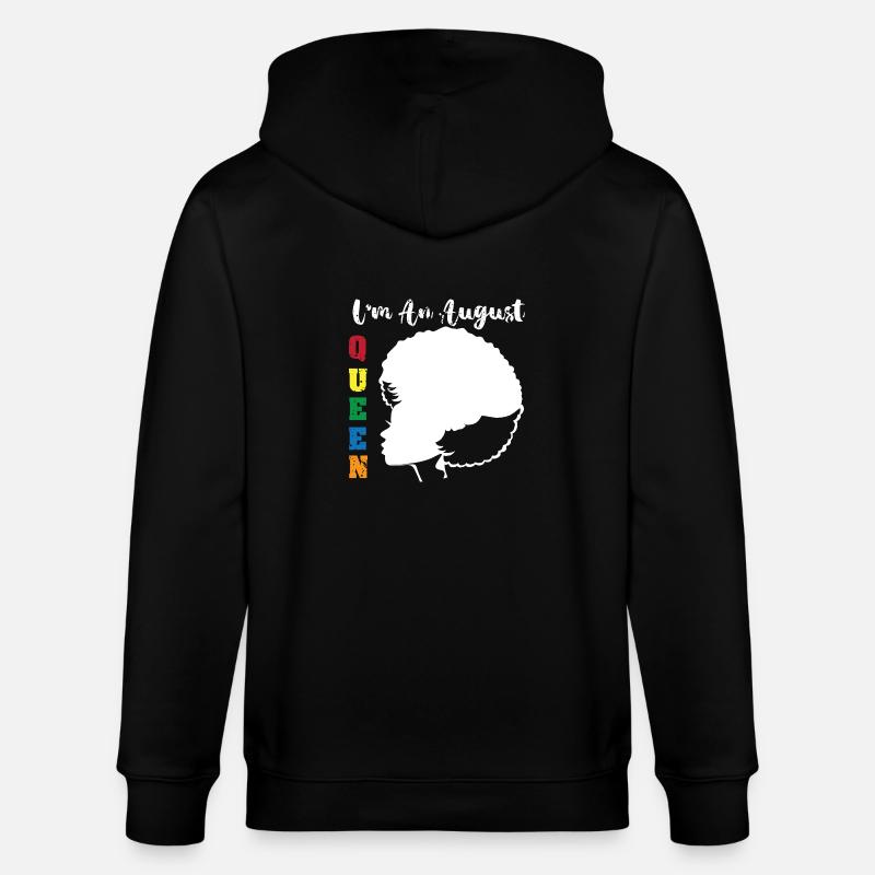 Sternzeichen Löwe - Stanley/Stella Unisex Bio-Kapuzenjacke CULTIVATOR  - Schwarz