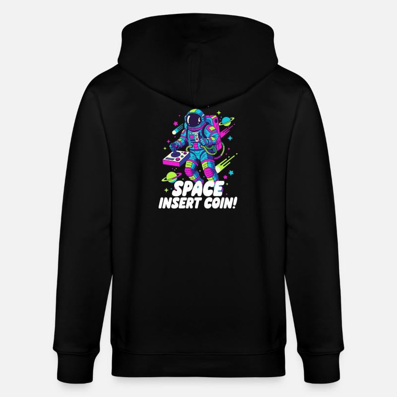 Pièce d’insertion spatiale - Veste à capuche bio CULTIVATOR Stanley/Stella Unisexe - noir