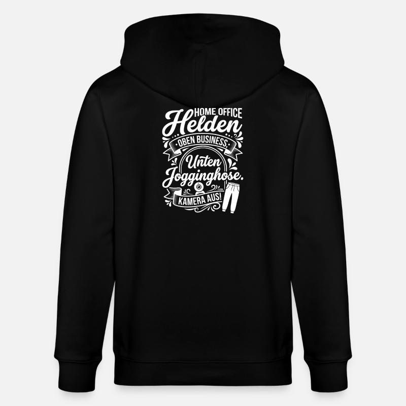 Conception des héros du Home Office - Veste à capuche bio CULTIVATOR Stanley/Stella Unisexe - noir
