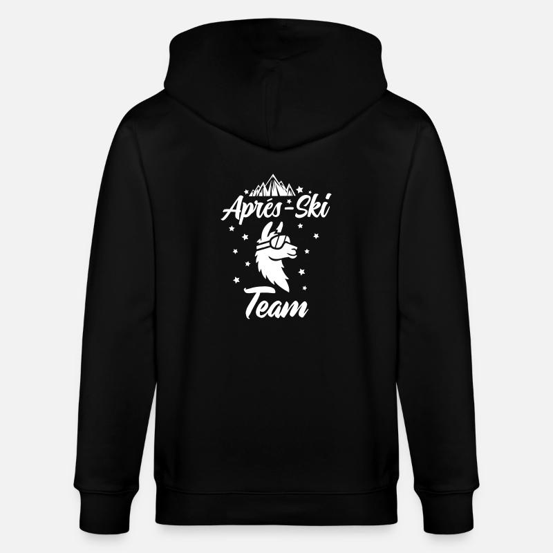 Équipe d’après-ski Lama - Veste à capuche bio CULTIVATOR Stanley/Stella Unisexe - noir