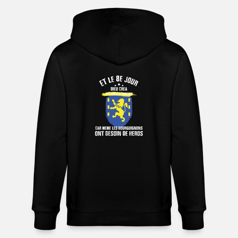 8e jour franche comte - Veste à capuche bio CULTIVATOR Stanley/Stella Unisexe - noir