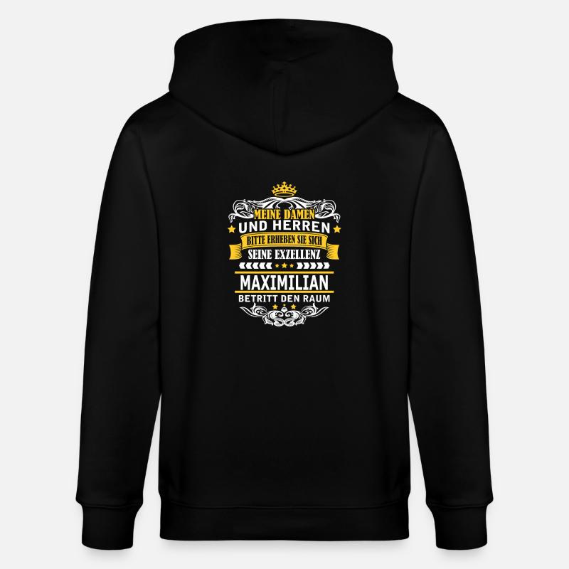 MAXIMILIAN - Stanley/Stella Unisex Bio-Kapuzenjacke CULTIVATOR - Schwarz