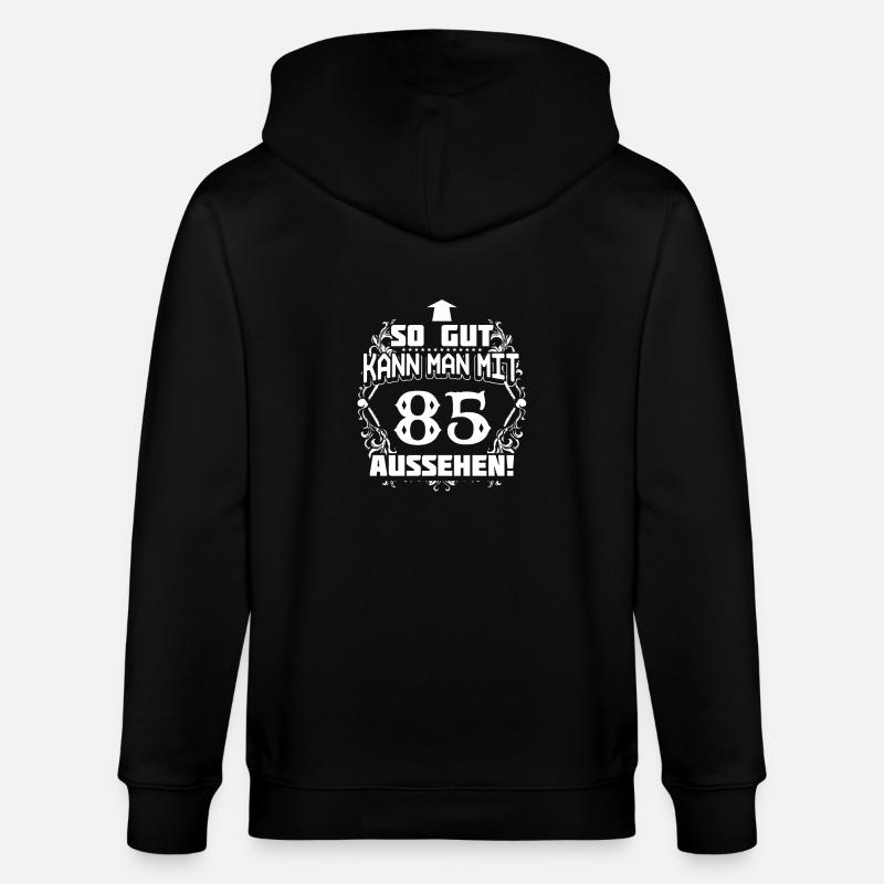 85 - anniversaire - bonne mine - DE - Veste à capuche bio CULTIVATOR Stanley/Stella Unisexe - noir