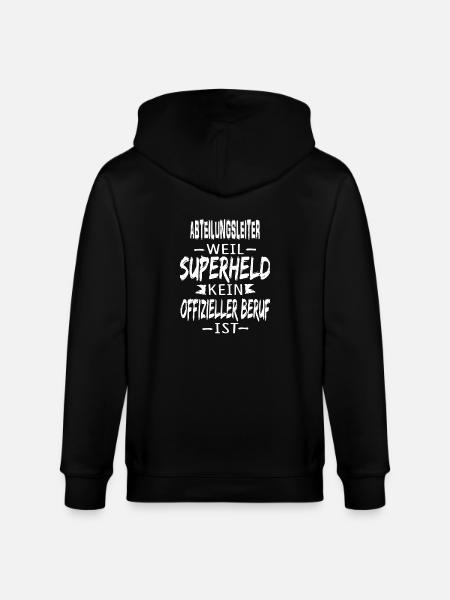 ABTEILUNGSLEITER - Stanley/Stella Unisex Bio-Kapuzenjacke CULTIVATOR  - Schwarz