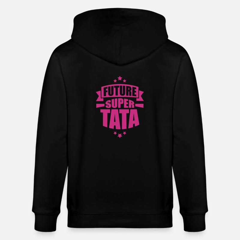 annonce grossesse future super tata - Veste à capuche bio CULTIVATOR Stanley/Stella Unisexe - noir