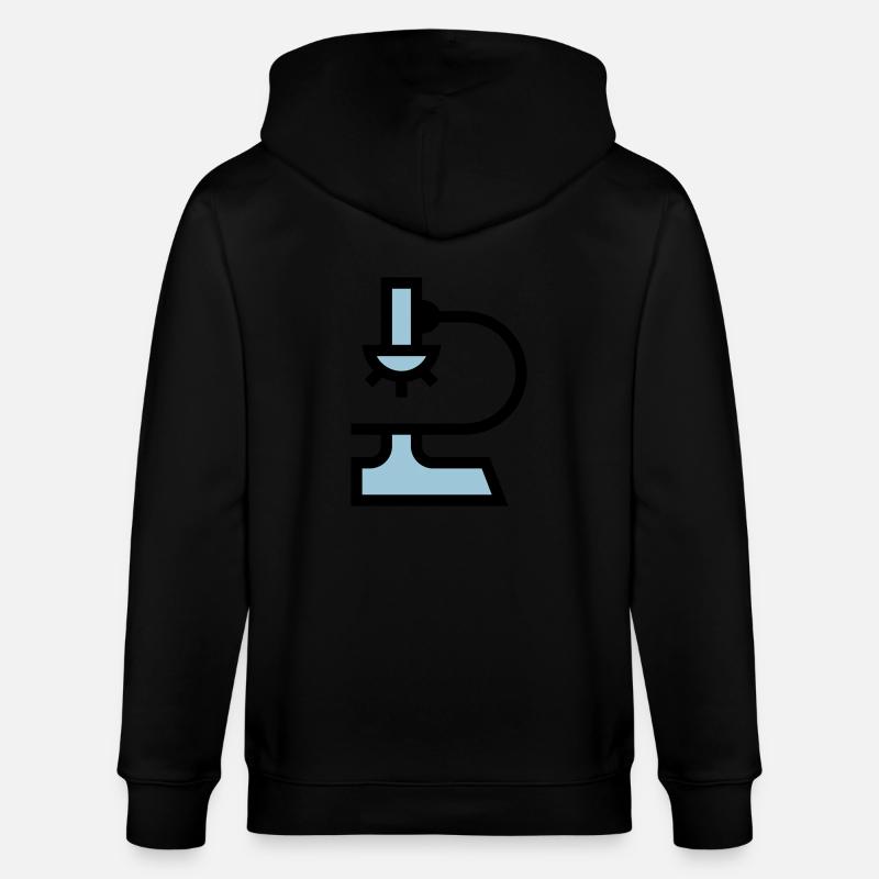 Laboratory microscope - Stanley/Stella CULTIVATOR  Unisex Organic Hooded Jacket - black