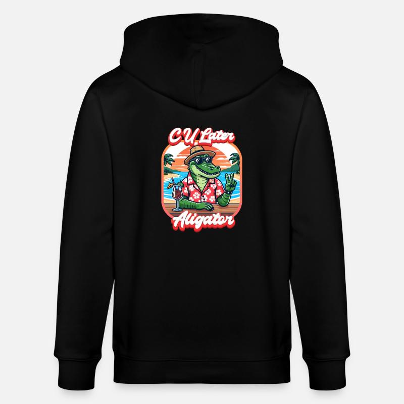 CU Aligator ultérieur - Veste à capuche bio CULTIVATOR Stanley/Stella Unisexe - noir
