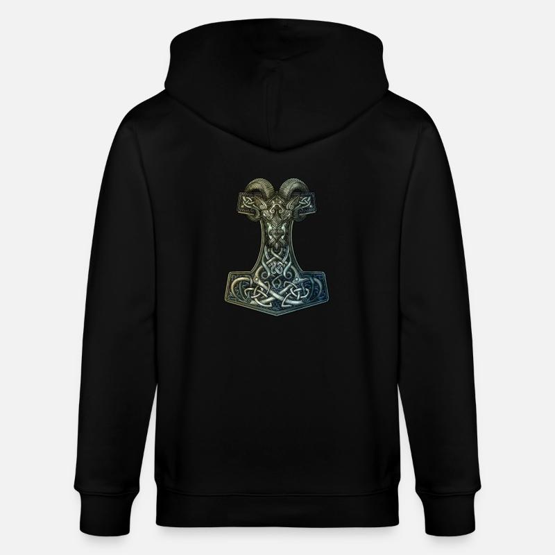 Mjölnir - Veste à capuche bio CULTIVATOR Stanley/Stella Unisexe - noir