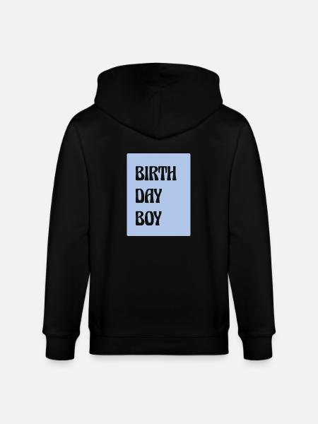 Birthday Boy - Stanley/Stella CULTIVATOR  Unisex Organic Hooded Jacket - black