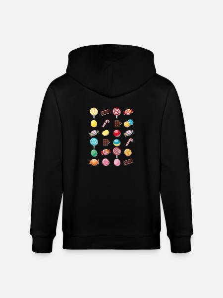 Sweets and sweet treats - Stanley/Stella CULTIVATOR Unisex Organic Hooded Jacket - black