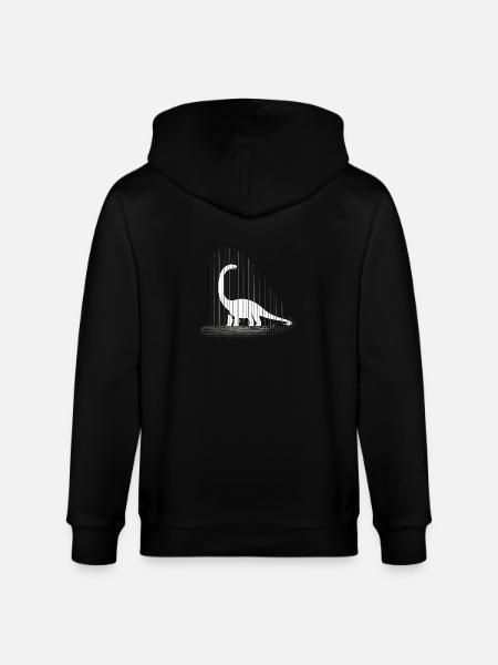 Dinosaurs dinosaurs dinosaurs brachiosaurs - Stanley/Stella CULTIVATOR  Unisex Organic Hooded Jacket - black