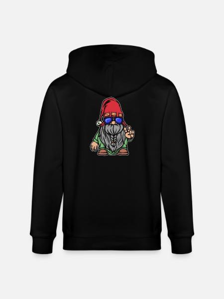 Bartfrisur Bart Bartwuchs Männlichkeit Bartträger - Stanley/Stella Unisex Bio-Kapuzenjacke CULTIVATOR  - Schwarz