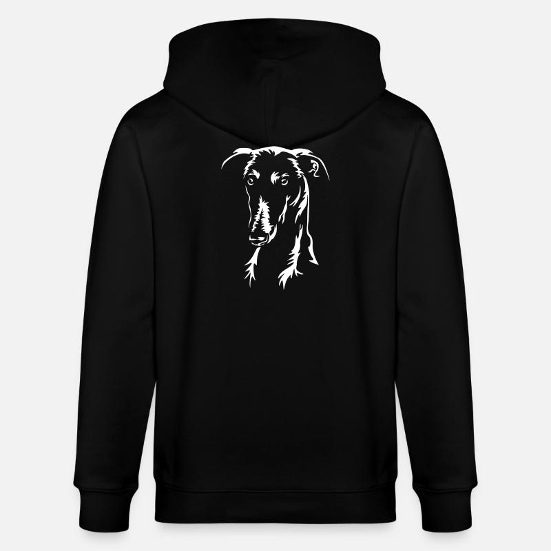 Tête de Galgo « Black Edition » - Veste à capuche bio CULTIVATOR Stanley/Stella Unisexe - noir