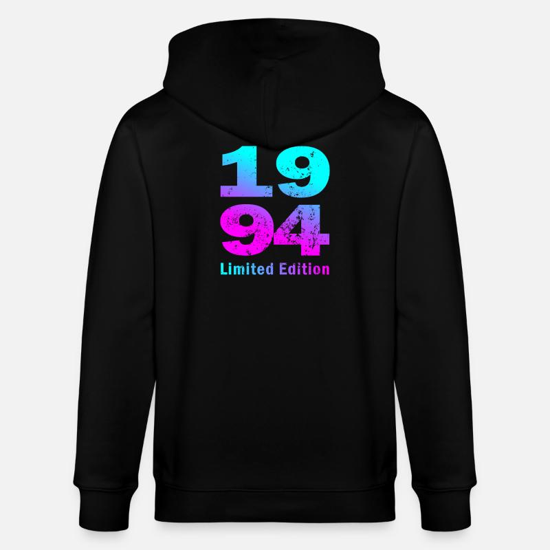 Anniversaire, édition limitée née en 1994 - Veste à capuche bio CULTIVATOR Stanley/Stella Unisexe - noir