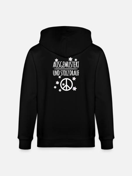 Peace Symbol Ausgemustert - Stanley/Stella Unisex Bio-Kapuzenjacke CULTIVATOR - Schwarz