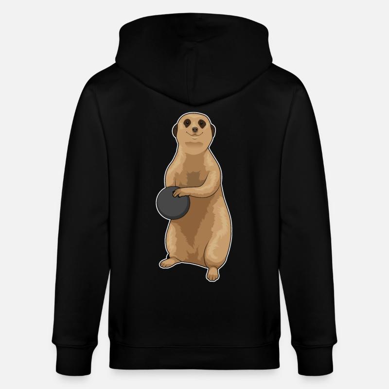 Erdmännchen Bowling Bowlingkugel - Stanley/Stella Unisex Bio-Kapuzenjacke CULTIVATOR  - Schwarz