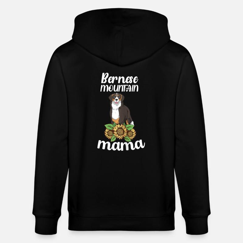 Maman bouvier bernoise - Veste à capuche bio CULTIVATOR Stanley/Stella Unisexe - noir
