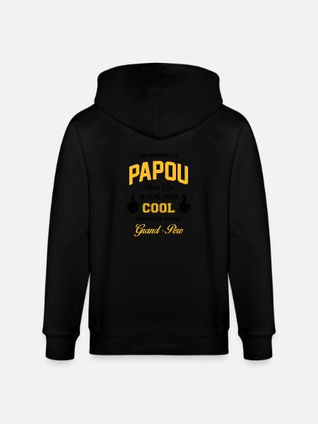 papou2 - Veste à capuche bio CULTIVATOR Stanley/Stella Unisexe - noir