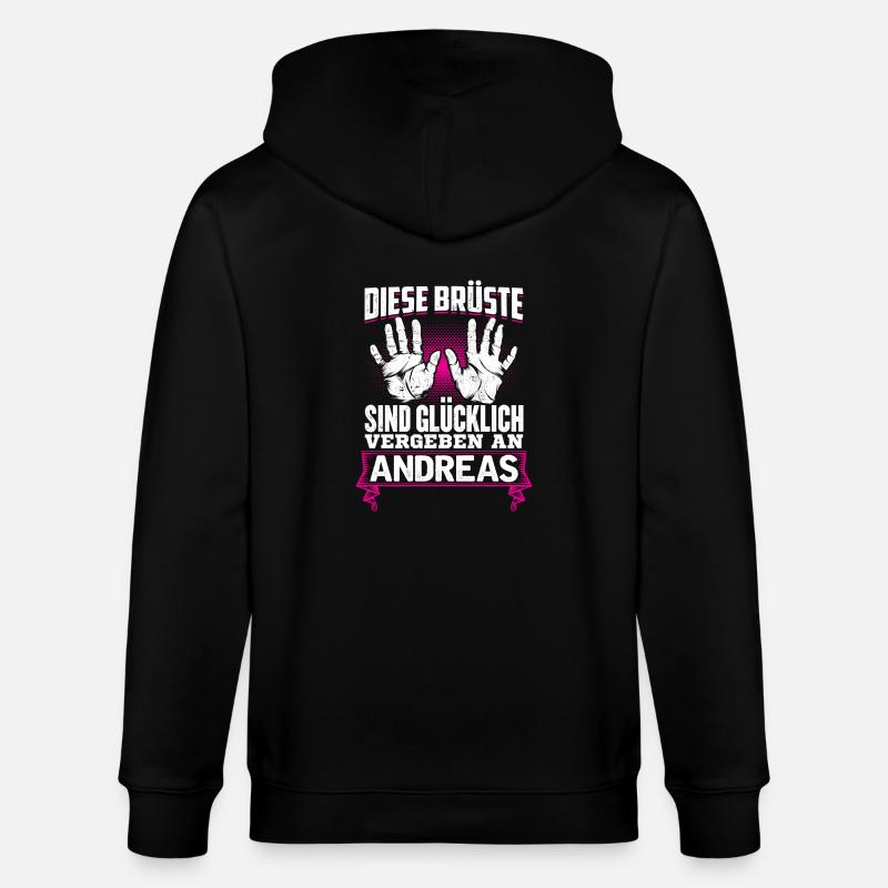 ANDREAS - Brüste Geschenk - Stanley/Stella Unisex Bio-Kapuzenjacke CULTIVATOR - Schwarz