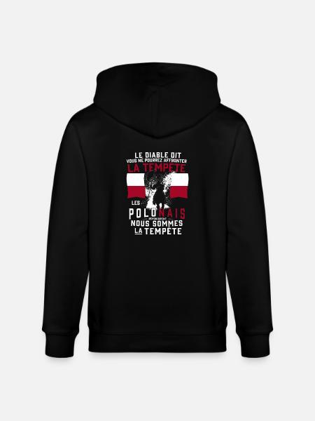 Tempête Polonais - Veste à capuche bio CULTIVATOR Stanley/Stella Unisexe - noir