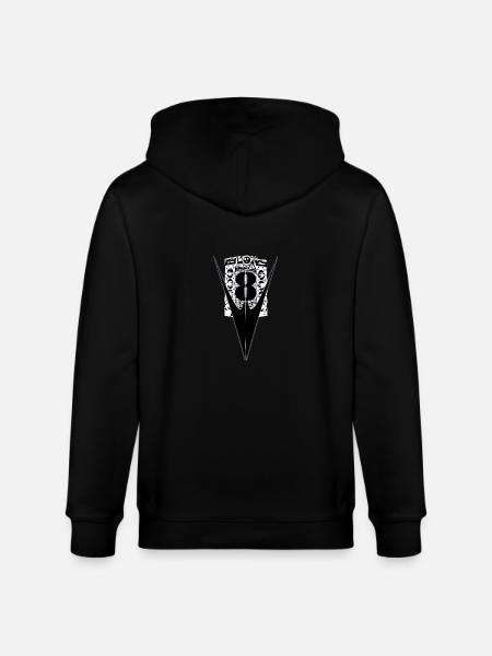 v8 - Stanley/Stella Unisex Bio-Kapuzenjacke CULTIVATOR  - Schwarz