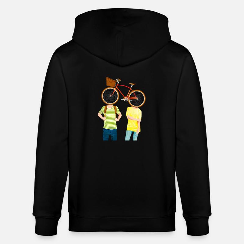 2ride - Stanley/Stella Unisex Bio-Kapuzenjacke CULTIVATOR  - Schwarz