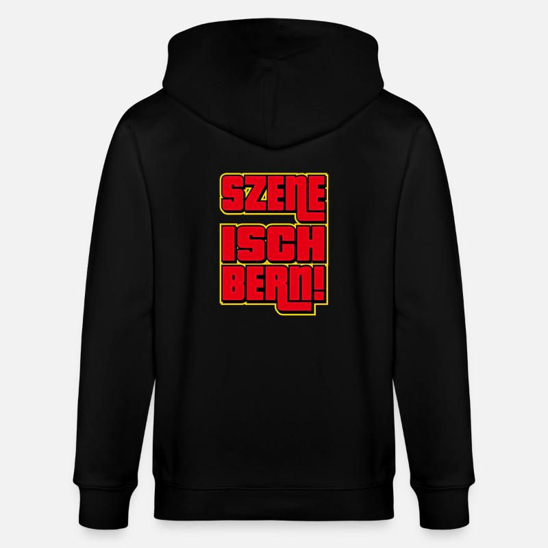 Szene Isch Bern - Stanley/Stella Unisex Bio-Kapuzenjacke CULTIVATOR  - Schwarz