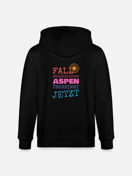 Aspen as a given name - Stanley/Stella CULTIVATOR Unisex Organic Hooded Jacket - black
