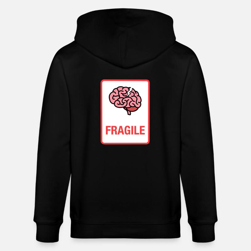 Zerbrechlich - Stanley/Stella Unisex Bio-Kapuzenjacke CULTIVATOR  - Schwarz