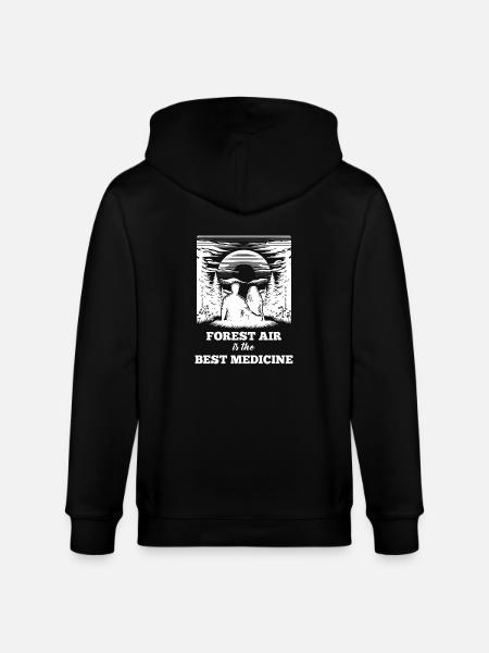 Natur-Spruch - Stanley/Stella Unisex Bio-Kapuzenjacke CULTIVATOR  - Schwarz