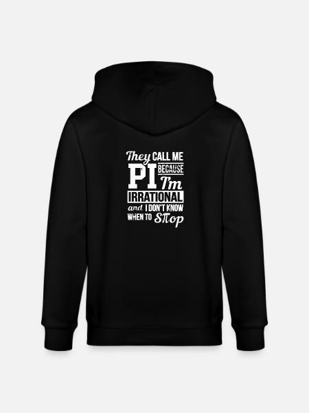 Pi Day T Shirt - Stanley/Stella Unisex Bio-Kapuzenjacke CULTIVATOR  - Schwarz