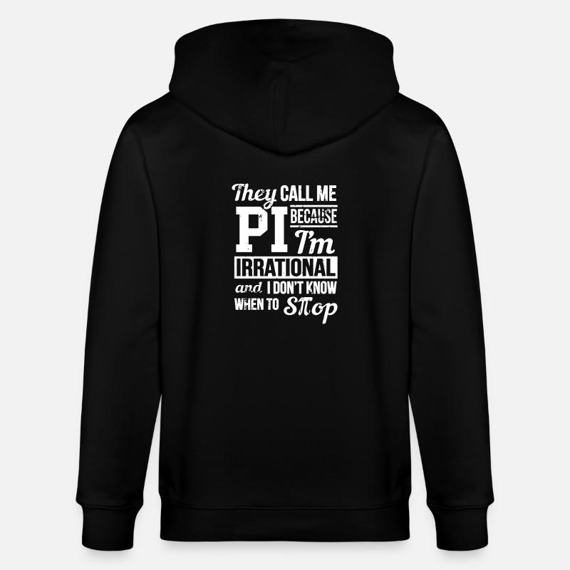 T-shirt Pi Day - Veste à capuche bio CULTIVATOR Stanley/Stella Unisexe - noir