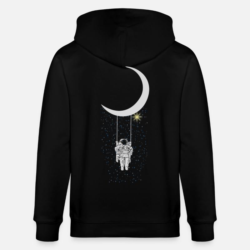 Astronaut - Stanley/Stella Unisex Bio-Kapuzenjacke CULTIVATOR  - Schwarz