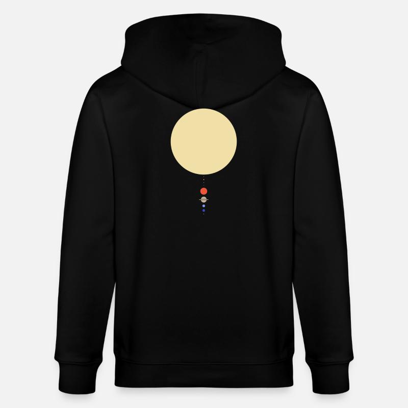 Système solaire minimal - Veste à capuche bio CULTIVATOR Stanley/Stella Unisexe - noir