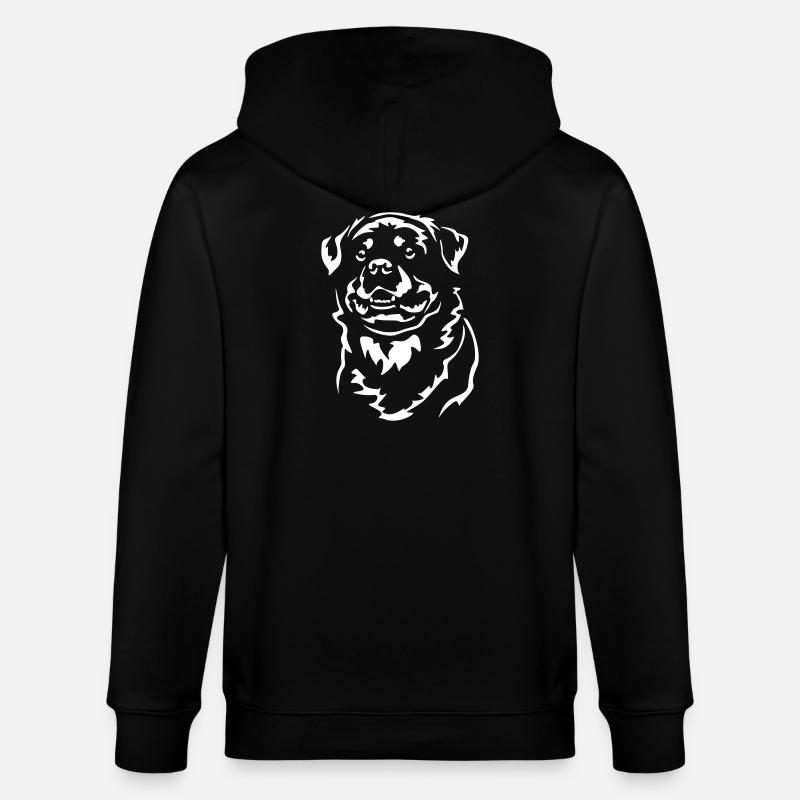 Rottweiler Head « Black Edition » - Veste à capuche bio CULTIVATOR Stanley/Stella Unisexe - noir