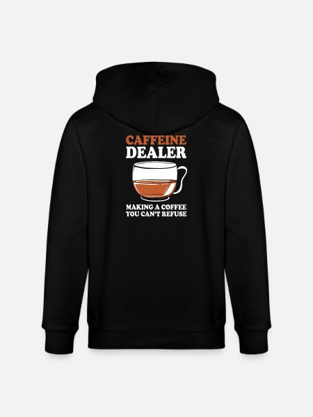 Espresso Koffein Barista Kaffee - Stanley/Stella Unisex Bio-Kapuzenjacke CULTIVATOR - Schwarz