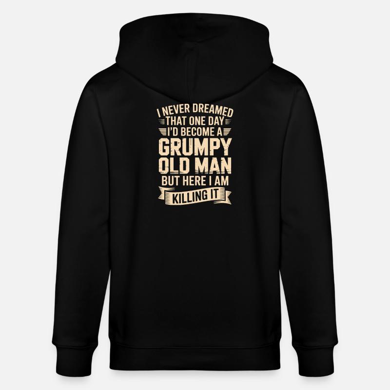 Grumpy Old Man: Es töten - Stanley/Stella Unisex Bio-Kapuzenjacke CULTIVATOR  - Schwarz
