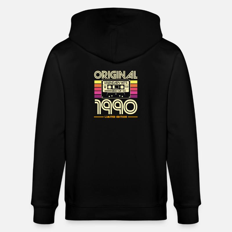 Original 1990 Cassette Rétro - Veste à capuche bio CULTIVATOR Stanley/Stella Unisexe - noir