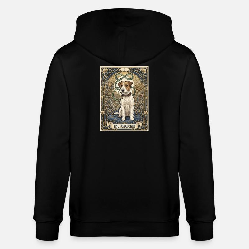 Chien, le magicien - Veste à capuche bio CULTIVATOR Stanley/Stella Unisexe - noir