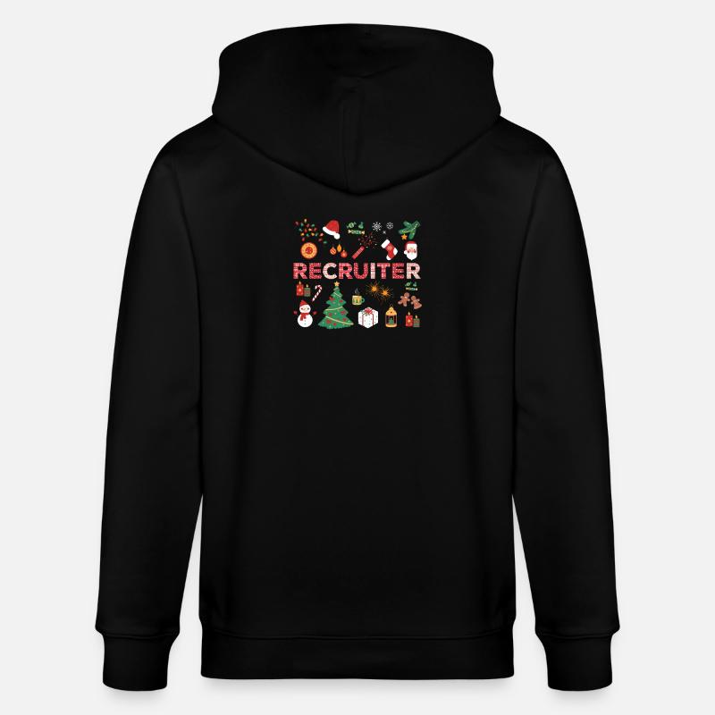 HR Recruiter Weihnachtskostüm - Stanley/Stella Unisex Bio-Kapuzenjacke CULTIVATOR  - Schwarz