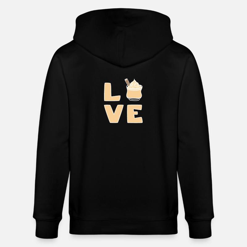Love eggnog - Stanley/Stella Unisex Bio-Kapuzenjacke CULTIVATOR  - Schwarz