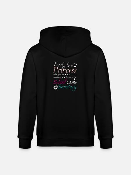 Princess school secretary - Stanley/Stella CULTIVATOR Unisex Organic Hooded Jacket - black